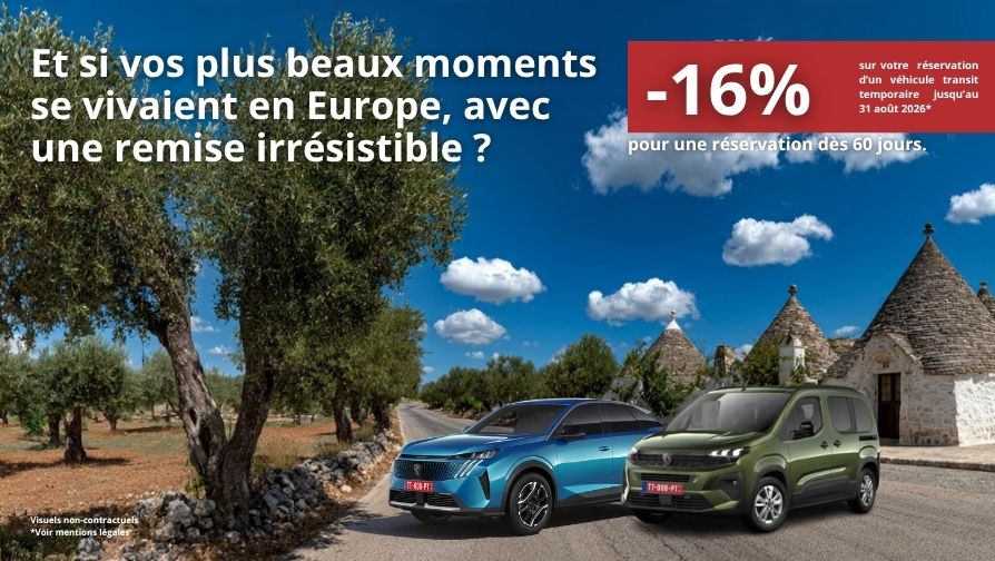 Remises exceptionnelles pour une réservation supérieure à 60 jours.